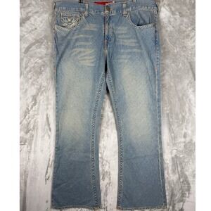 Guess Jeans Mens Size 40 Classic Light Wash Bootcut Denim Pants